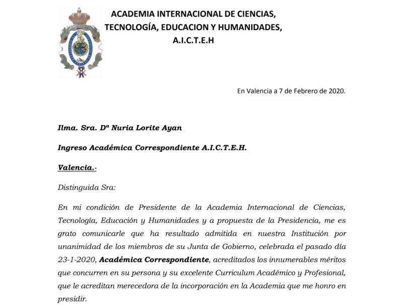 AICTEH nombramiento