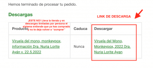 link para descargar tu compra de libros o ebooks