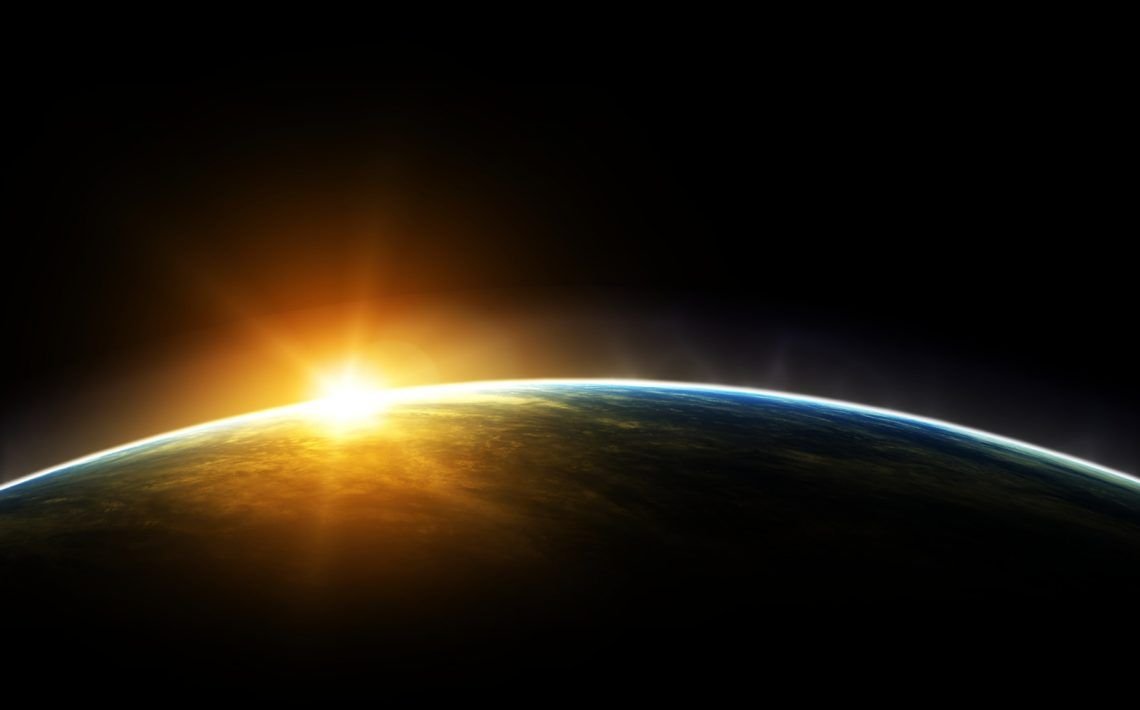 amanecer espacio nace la Luz