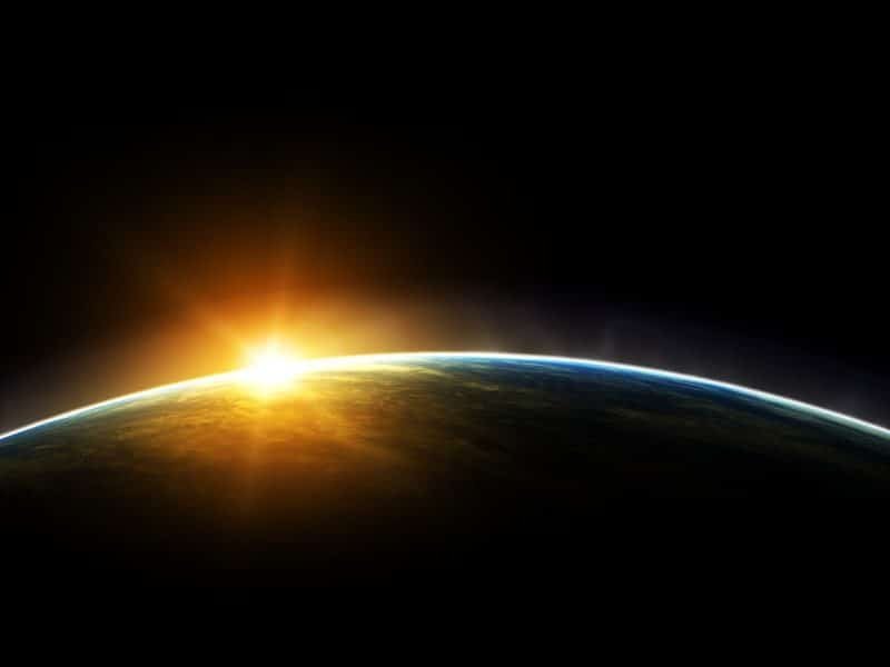 amanecer espacio nace la Luz