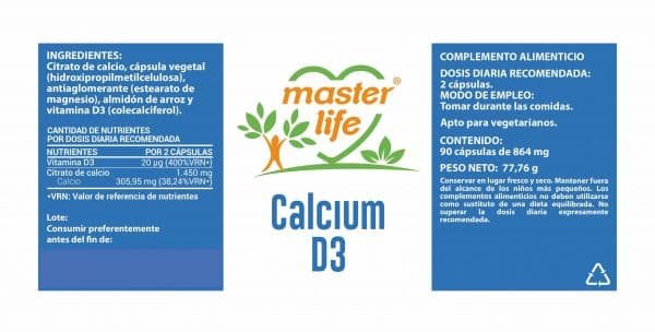 Calcium-D3-90-CAPS-MASTERLIFE-Label